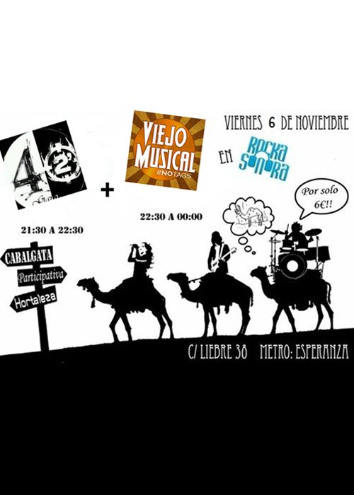 Concierto de apoyo a la Cabalgata, 6 noviembre.